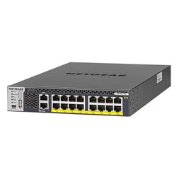 NETGEAR M4300-16X 16-port PoE+ Stackable Layer 3 Fully Managed  Switch with 8 x 10GBASE-T/MultiGig (half width) and 600W PSU